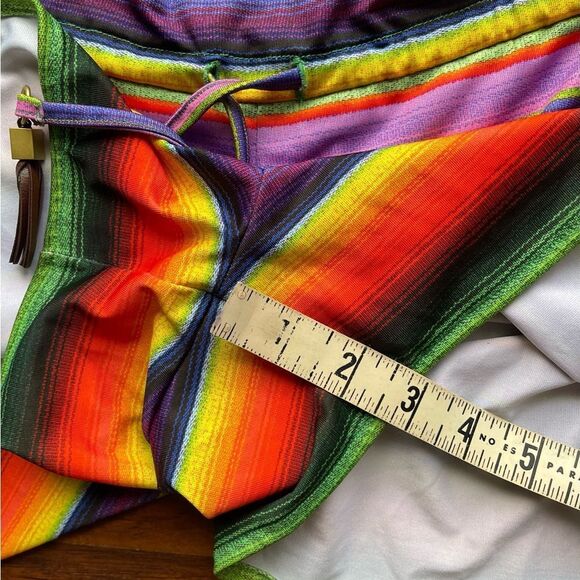 M/L Pilyq Maya Laguna Romper Swimwear Beachwear Vacation Cruise Zarape Color - Picture 9 of 10